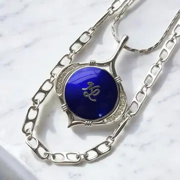 [레어] 칼 라거펠트 목걸이 롱체인 빈티지