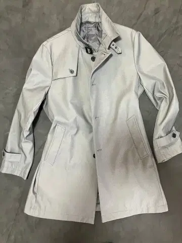 라이트 그레이 트렌치코트