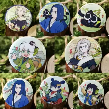 총 8종 세트 중국 한정판 라오헤이전기 2 탐색 시리즈 샤오헤이 캔뱃지