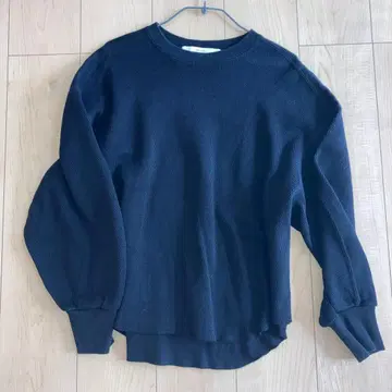 프레임워크 코튼 니트 블랙