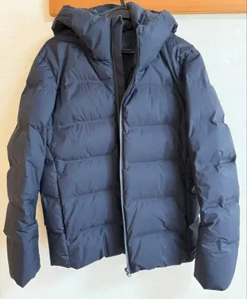 UNIQLO 후드 부착 다운 자켓 M 다크 네이비