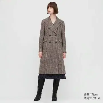 UNIQLO INES DE LA FRESSANGE 더블 체스터 코트