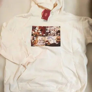 Disney 미키 미니 벌스데이 프린트 후드티