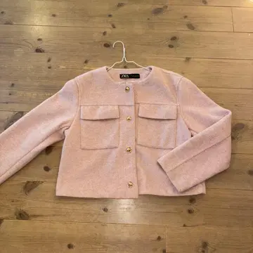 ZARA 핑크 자켓 L
