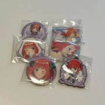 5등분의 신부 나카노 니노 캔뱃지 러버 키링