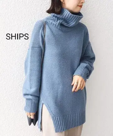 정가 1만 정도 SHIPS 손세탁 가능 사이드 슬릿 터틀 풀오버