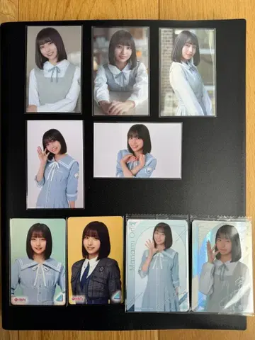 히나타자카46 오노 마나미 트레이딩 카드 사이즈 카드 9장 세트