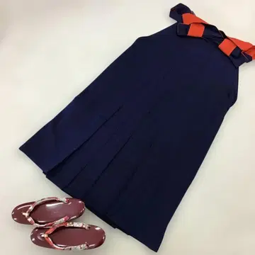 여성 하카마와 조리 세트 네이비 컬러 92cm 투톤
