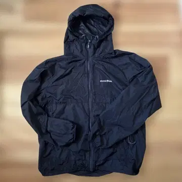 mont-bell 남성용 [ L ] 윈드 블라스트 후드티 블랙