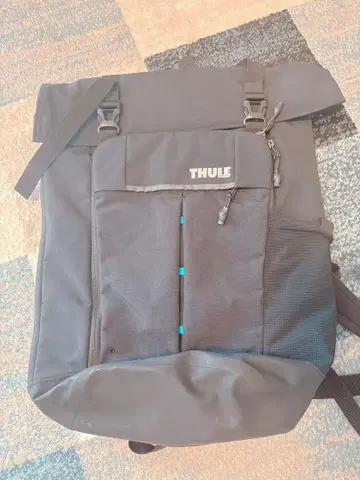 THULE 롤탑 백팩 블랙
