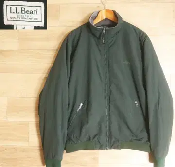 LL.Bean 다크 그린 웜업 자켓 나일론 블루종
