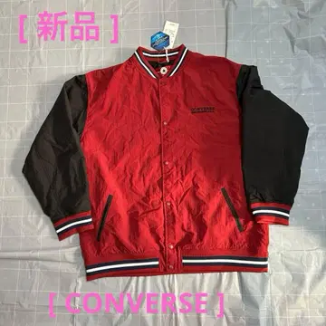 [ 컨디션 최상 ] CONVERSE 나일론 자켓 레드/블랙 4L