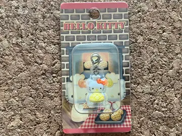 [ 초레어 새상품 ] 헬로키티 멜론빵 지퍼 마스코트 2005년