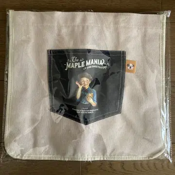 더 메이플 매니아 코듀로이 토트백