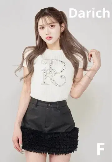 새상품 Darich 다리치 DR 비쥬 리브 니트탑