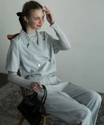 [ BONLECILL noir ] 셋업 M 그레이 여성용