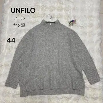 UNFILO 하이넥 니트 야크 울 온워드 카시야마 44 그레이