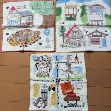 스튜디오 지브리 타월 3장 세트