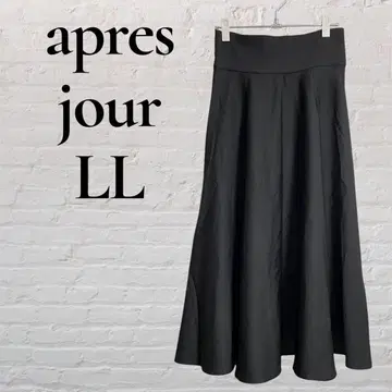 [ apres jour ] [ LL ] 롱 스커트 플레어 허리밴딩 심플