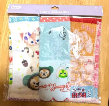 도쿄디즈니씨 더피 시크릿 스노우위 데이 미니 타월