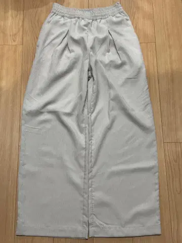 코듀로이 와이드 팬츠 화이트