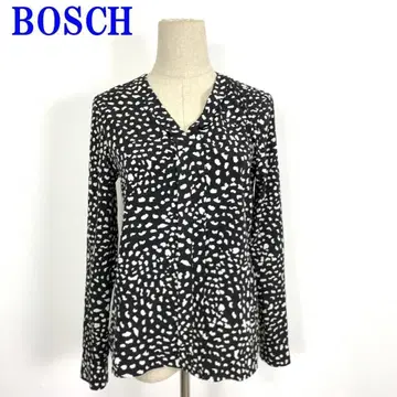 보쉬 긴팔 블라우스 레오파드 폴리에스테르 100% 38 C2809
