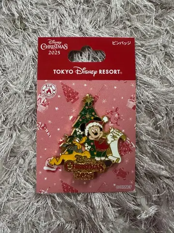 도쿄 디즈니 리조트 2025년 크리스마스 핀 배지
