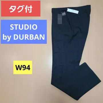 택 포함 STUDIO by DURBAN 남성용 슬랙스 W94 얇은 소재