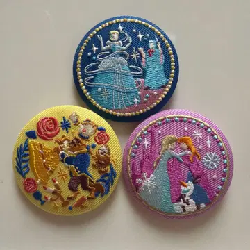 디즈니 자수 캔배치 프린세스 세트