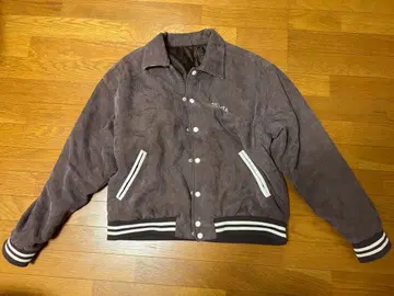 브라운 바시티 자켓