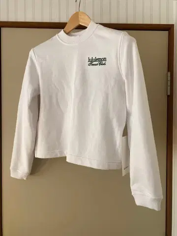 lululemon 테니스 클럽 크루넥 트레이닝복 XS 화이트
