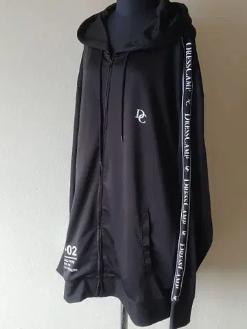 5L 블랙 후드티 후드 부착