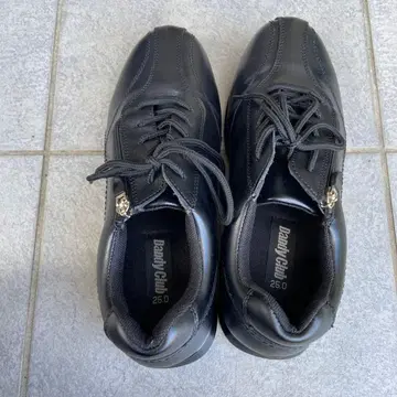 블랙 지퍼 스니커즈 25.0