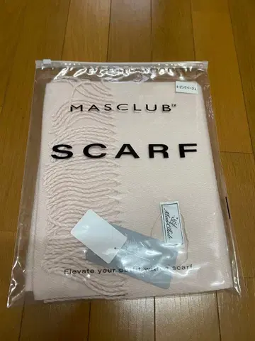 MASCLUB 핑크 스카프 프린지