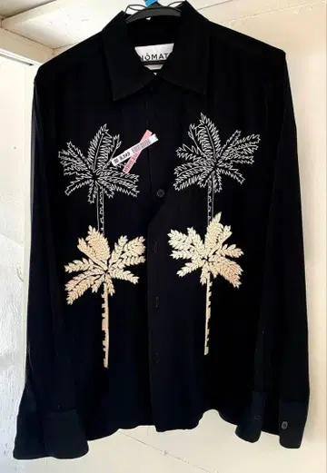 NOMA t.d. 자수 긴팔 셔츠 남성용 S 클리닝 완료