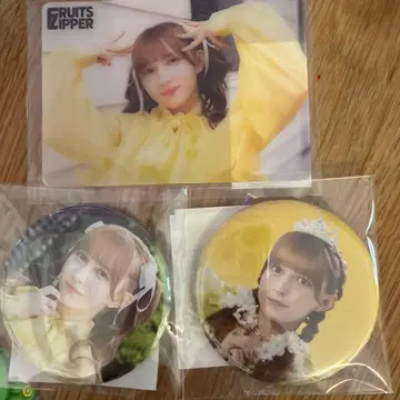 FRUITS ZIPPER 캔뱃지 2개 세트