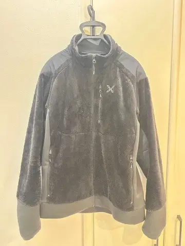 다크 그레이 플리스 자켓 풀 집업