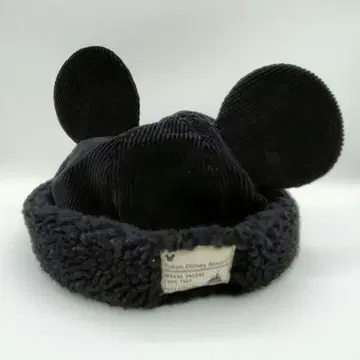 도쿄 디즈니 리조트 미키 보아캡 블랙 모자