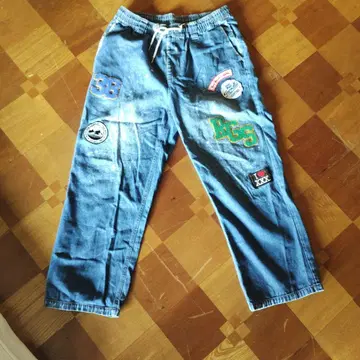 Rings 패치 스트레이트 데님 44 리메이크