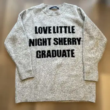 FRAMeWORK 그레이 문자 니트