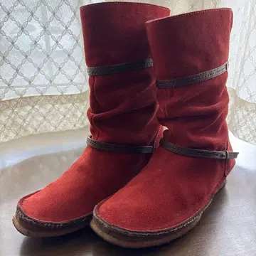 REGAL 리갈 스웨이드 부츠 24.5 빨간색 브라운 계열