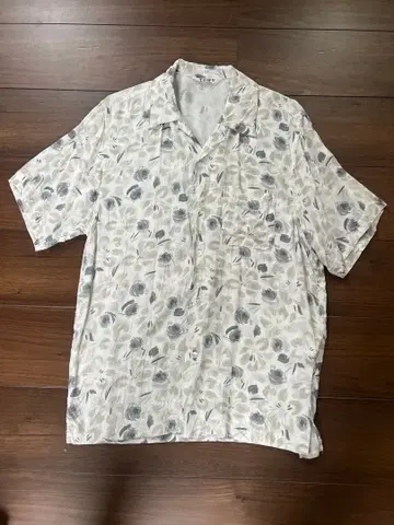 TOWN 꽃무늬 하와이안 셔츠 반팔