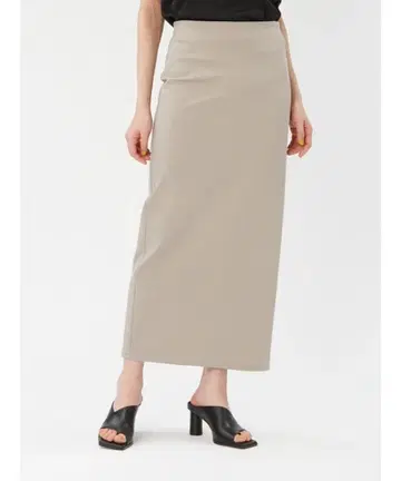 스트레치 분또 타이트 스커트 베이지 #프레이 아이디