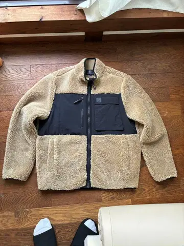 VOLCOM 플리스 자켓 M 베이지/블랙