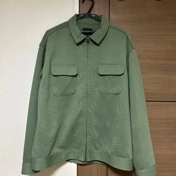 PLANTLIFE JACQUARD ZIP SHIRT HUF 지퍼 셔츠