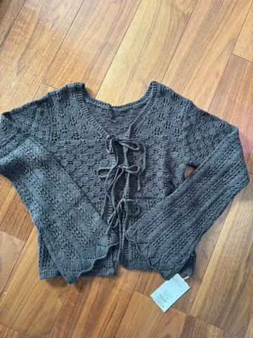 새상품 *.2Way 시스루 니트 가디건