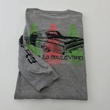 라디얼 소매 로고 롱t셔츠