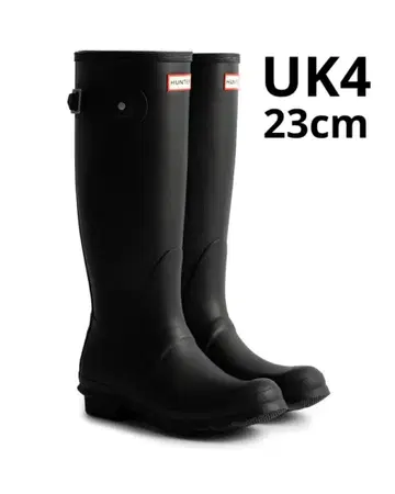 헌터 오리지널 톨 레인 부츠 블랙 UK4