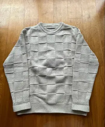 crepuscule 체크 무늬 스웨터 링크스 편직