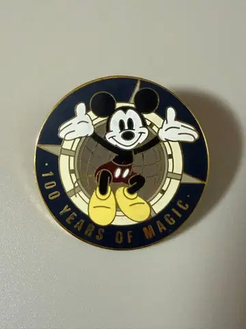 월트 디즈니 탄생 100주년 기념 핀 배지 미키마우스